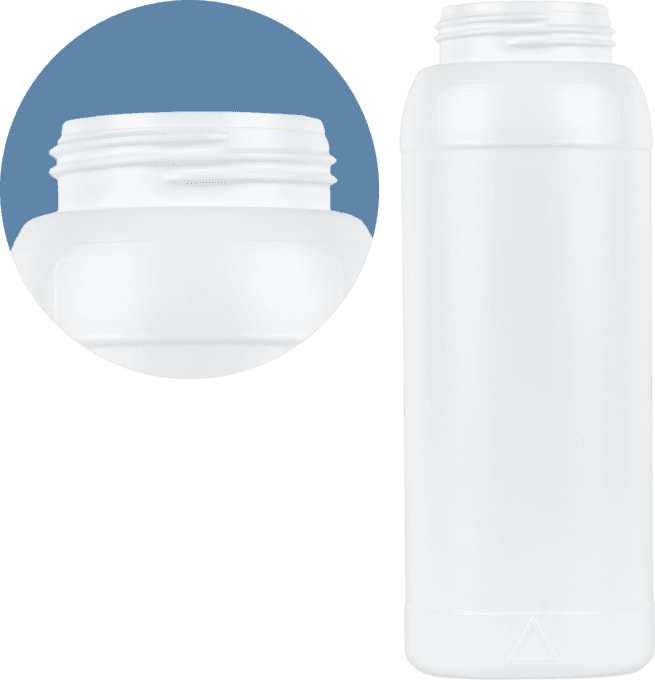 HDPE Bottle 1 L — 63 mm neck (with cap)