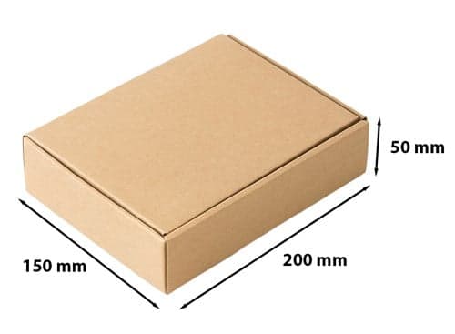 Die-cut Mailer 200×150×50 mm — FEFCO 426 (tape-free)